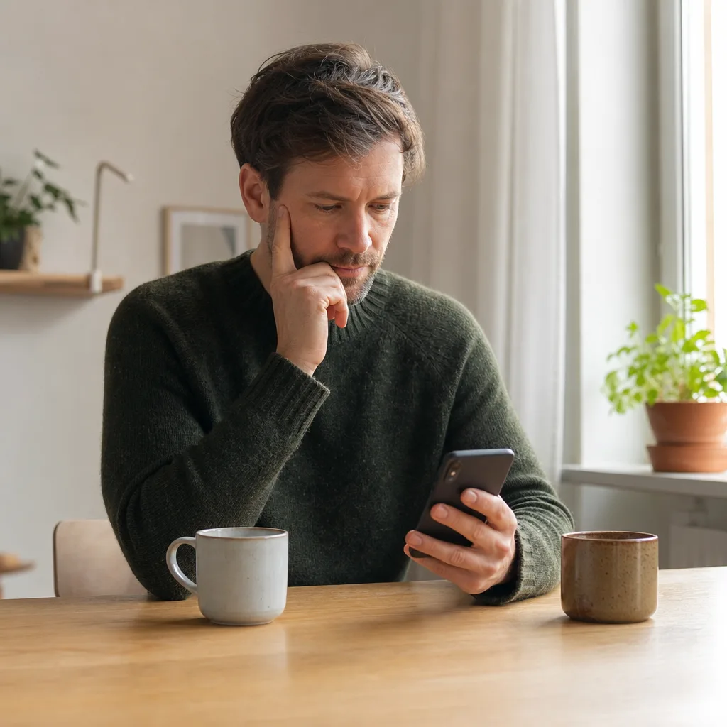 Två mobiltelefoner sida vid sida med likadana täckningsstaplar i signalfältet